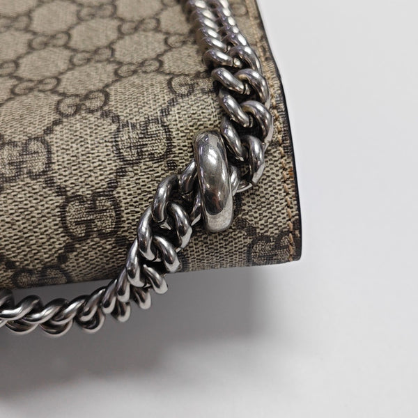 Dionysus Mini Monogram Coated Canvas Beige