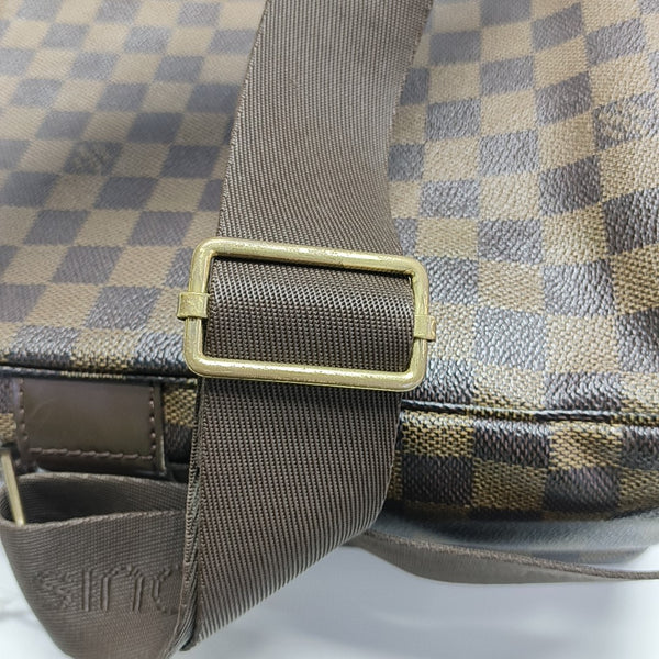 BROADWAY Damier Ebene Coated Canvas Brown