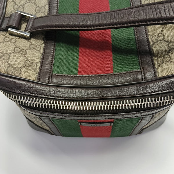 Monogram Coated Canvas Top Handle Bag Beige