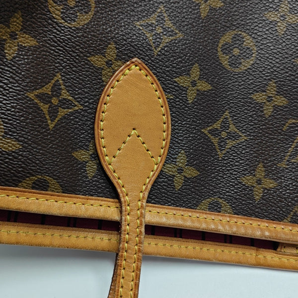 NEVERFULL GM Monogram Coated Canvas Brown