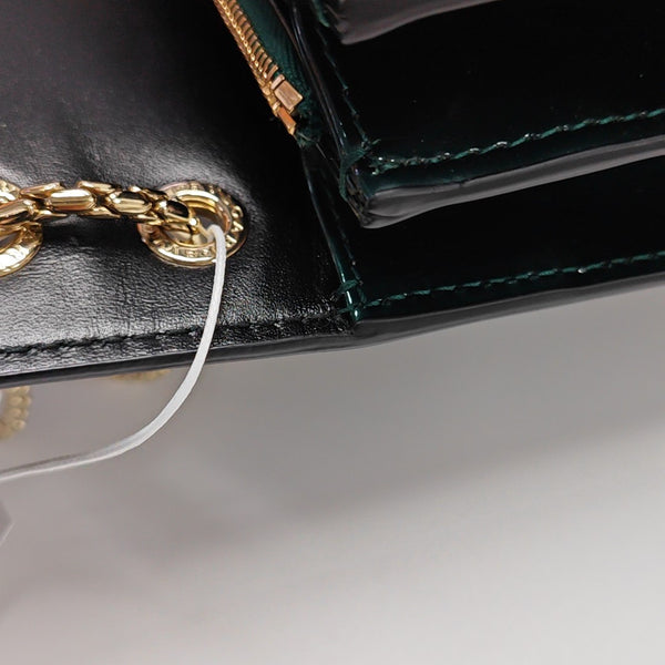 SERPENTI FOREVER Quilted Patent Leather Green
