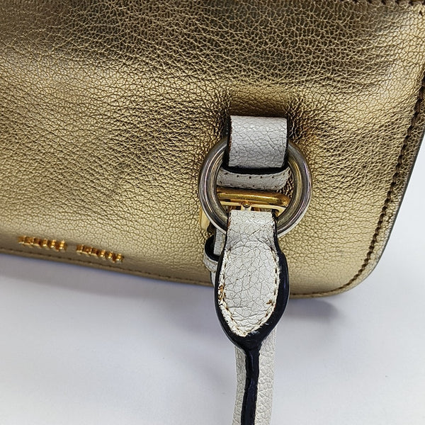 Calfskin Shoulder Bag Gold