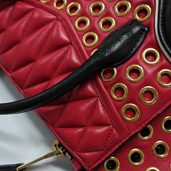 Quilted Lambskin Red