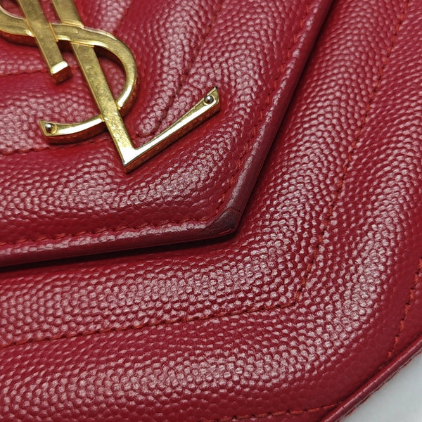 MONOGRAM Medium Quilted Calfskin Red