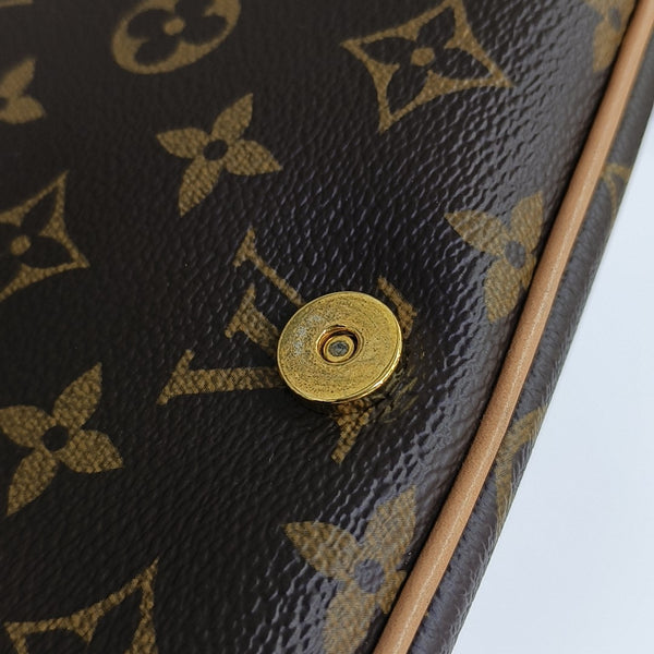 DIANE Monogram Coated Canvas Brown