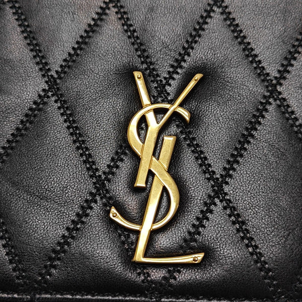 ANGIE Quilted Lambskin Black