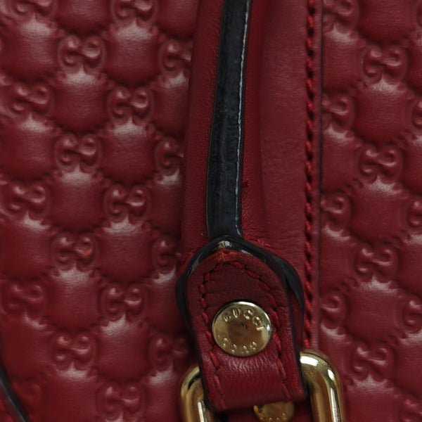 Microguccissima Monogram Calfskin Red