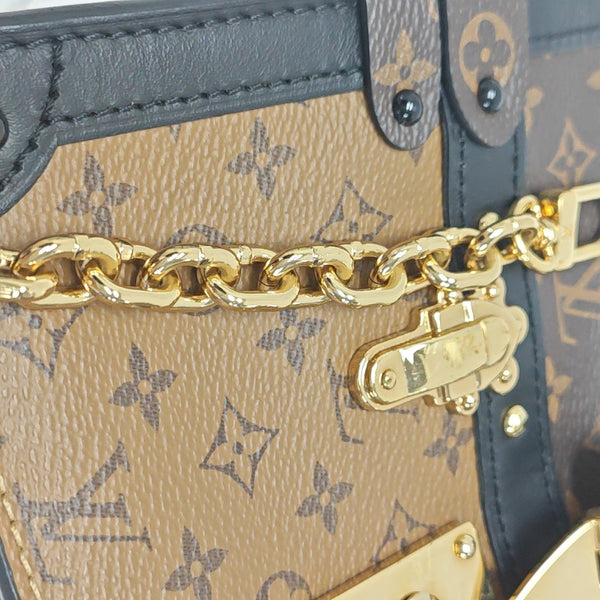 TRUNK Monogram Coated Canvas Brown