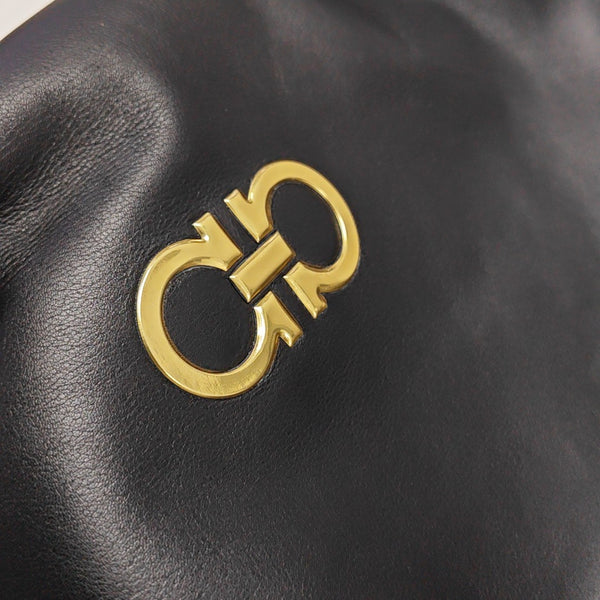 Calfskin Crossbody Bag Black