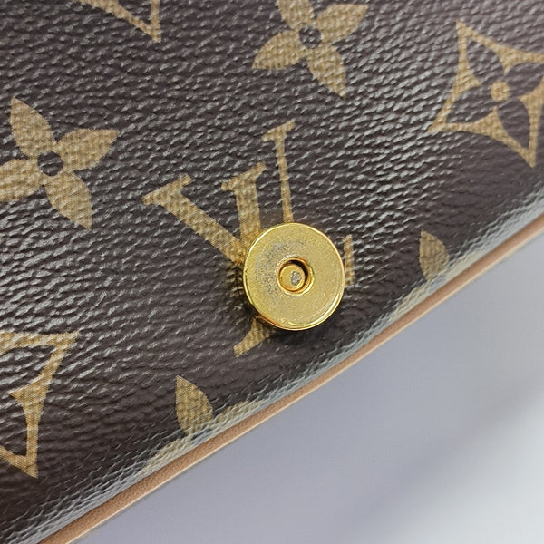 DIANE Monogram Coated Canvas Brown