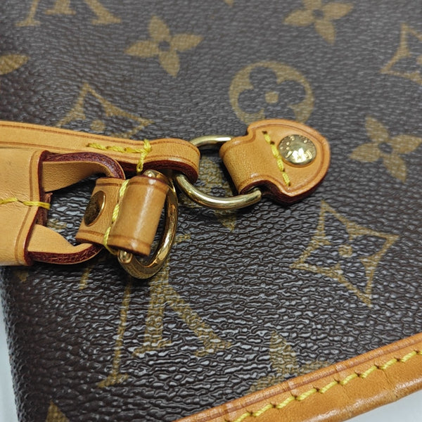 NEVERFULL MM Monogram Coated Canvas Brown