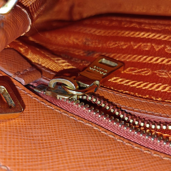 Galleria Medium Saffiano Calfskin Orange
