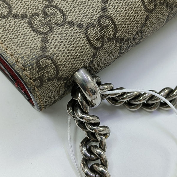Dionysus Mini Monogram Coated Canvas Beige
