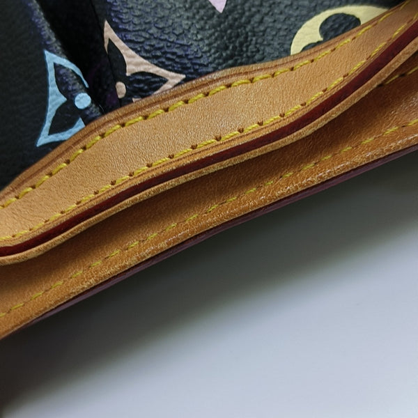 LV × TM SHARLEEN MM Monogram Coated Canvas Black