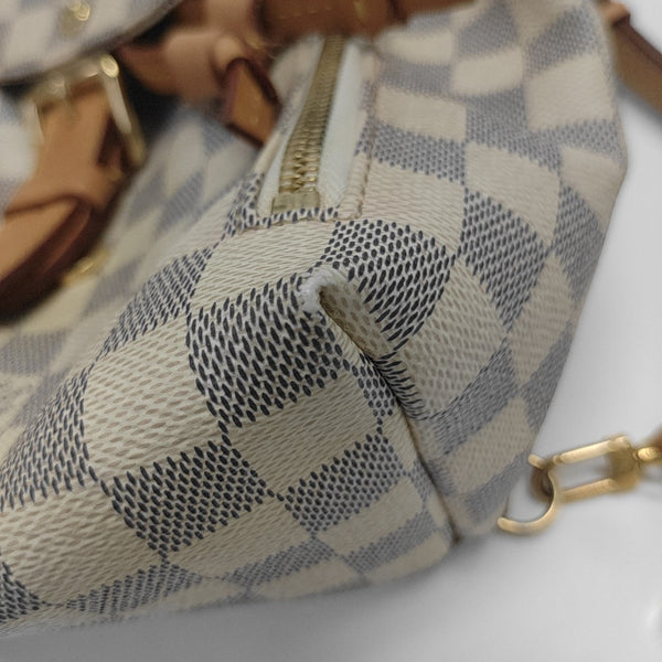 SPERONE BB Damier Azur Coated Canvas White