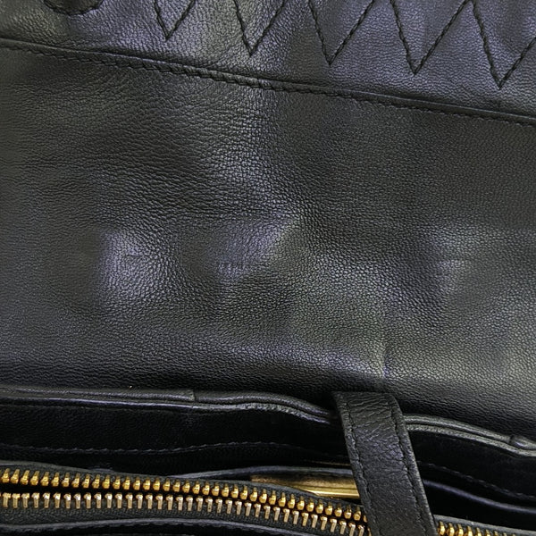 Dahlia Quilted Lambskin Black