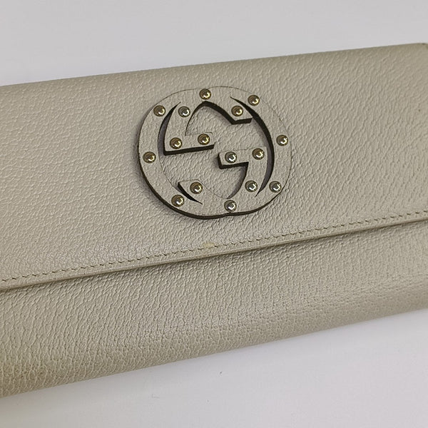 Blondie Calfskin White Wallet