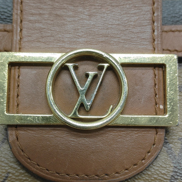 DAUPHINE MM Monogram Coated Canvas Brown