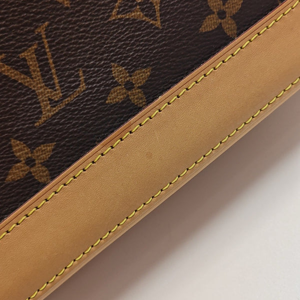 ALMA BB Monogram Coated Canvas Brown