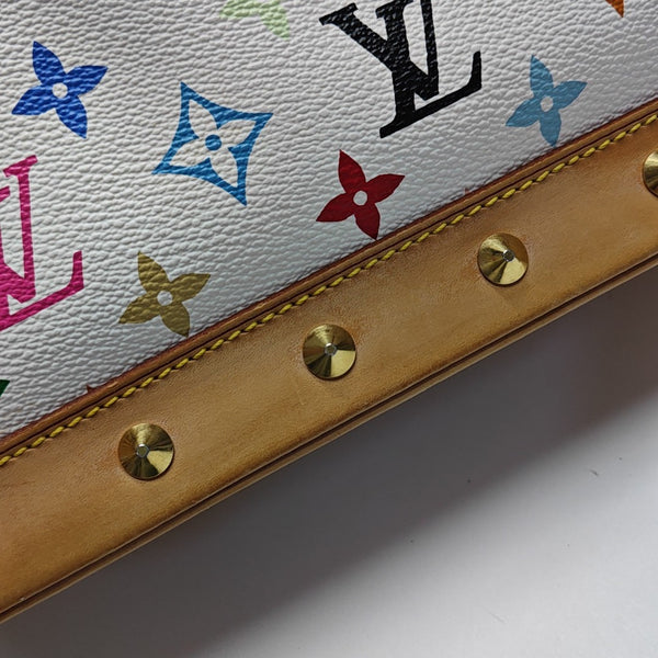 LV × TM Alma Pequeño Lona Monogram Revestida Blanca