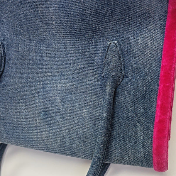 Fabric Shoulder Bag Blue