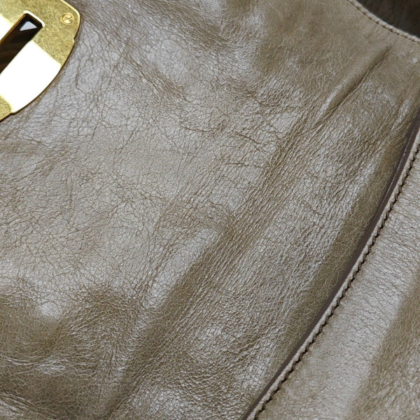 Calfskin Shoulder Bag Beige