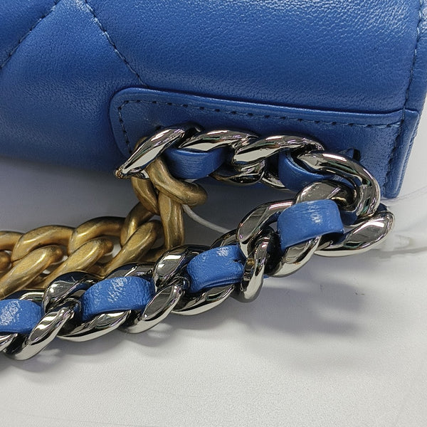 CHANEL 19 WOC Quilted Lambskin Blue