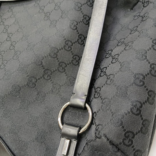 Monogram Canvas Tote Bag Black