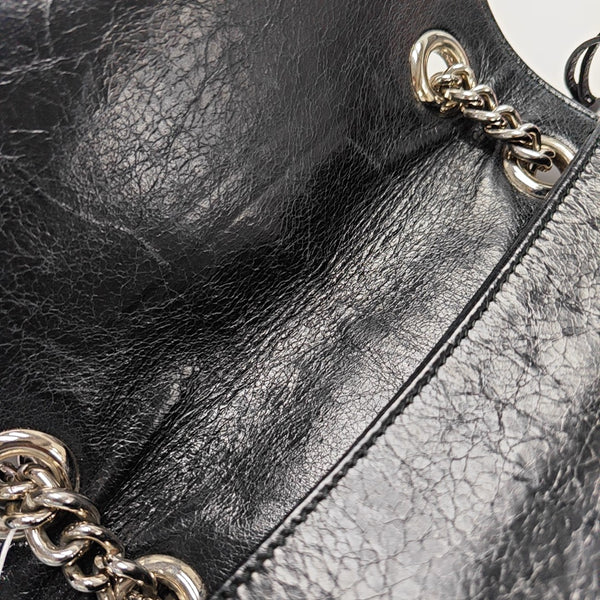 Calfskin Shoulder Bag Black