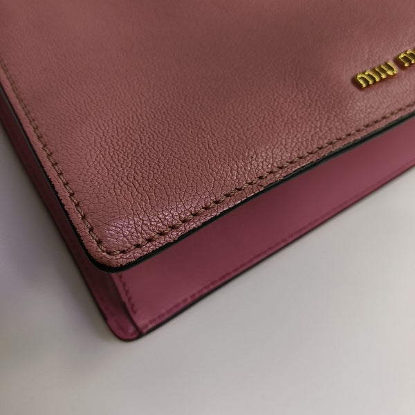 Miu Lady Calfskin Pink
