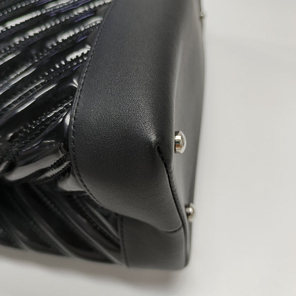 Chevron Calfskin Black