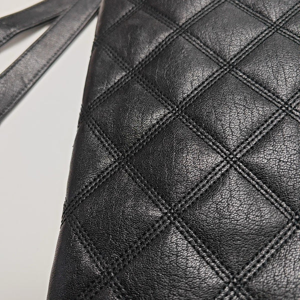 BECKY Small Quilted Lambskin Black