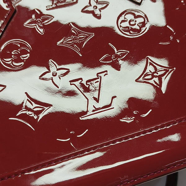 ALMA BB Monogram Patent Leather Red