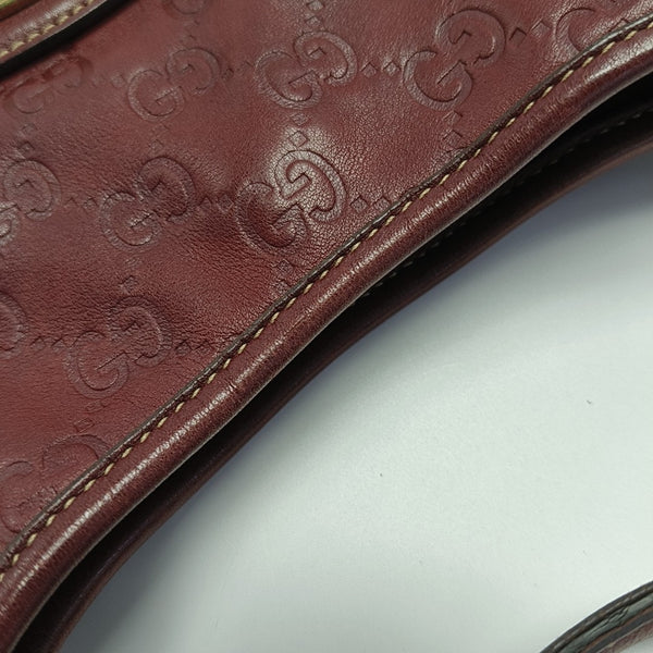 Monogram Calfskin Shoulder Bag Red