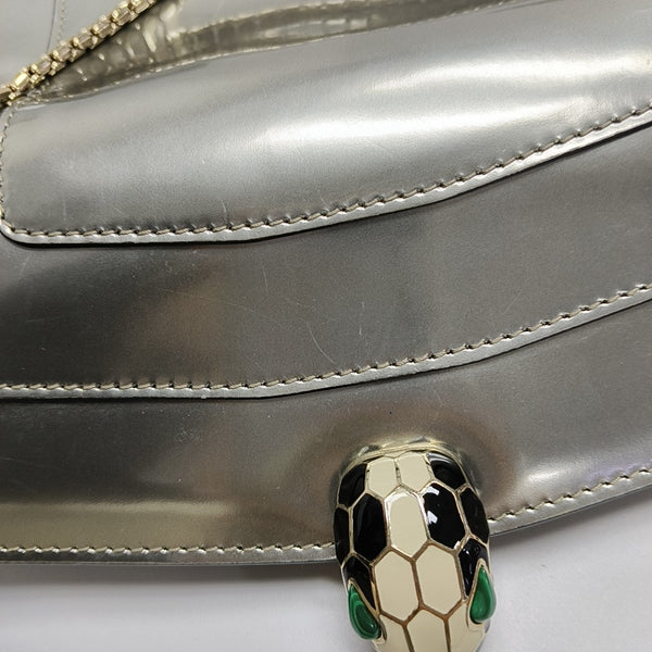 SERPENTI FOREVER Medium Calfskin Silver