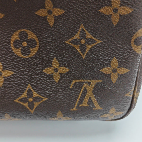 NEVERFULL MM Monogram Coated Canvas Brown
