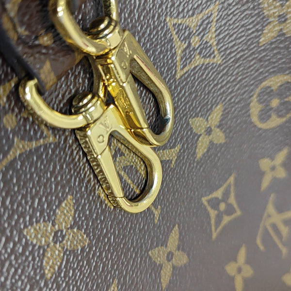 MONTAIGNE MM Monogram Coated Canvas Brown