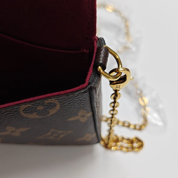 FÉLICIE Monogram Coated Canvas Brown