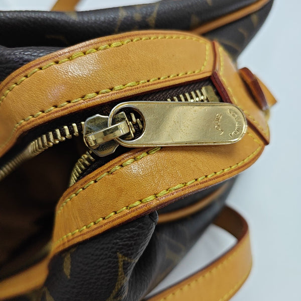 STRESA Monogram Coated Canvas Brown