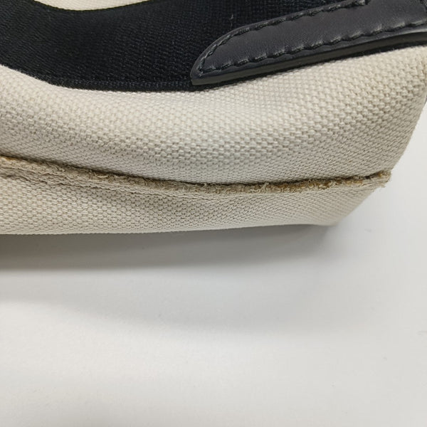 Navy Mini Canvas Beige