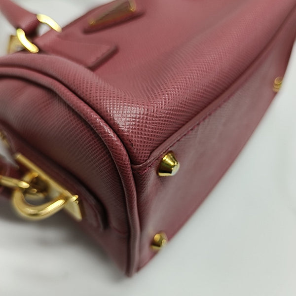 Saffiano Calfskin Shoulder Bag Pink