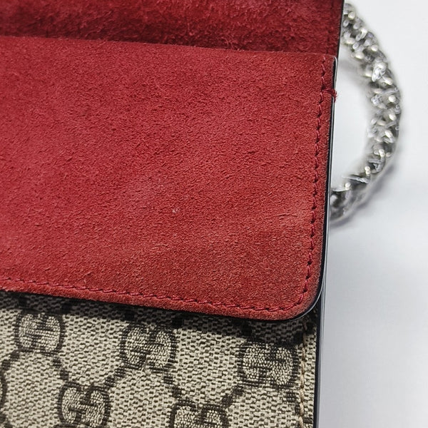 Dionysus Mini Monogram Coated Canvas Beige