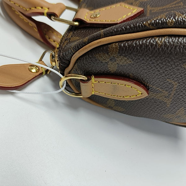 SPEEDY Nano Monogram Coated Canvas Brown