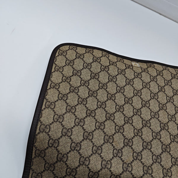 Monogram Coated Canvas Crossbody Bag Beige