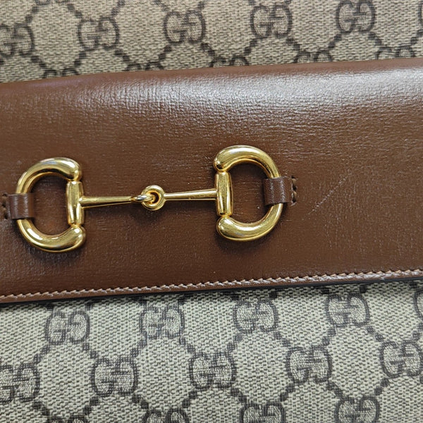 Horsebit 1955 Small Coated Canvas Beige