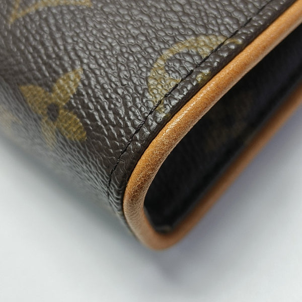 FLORENTINE Monogram Coated Canvas Brown