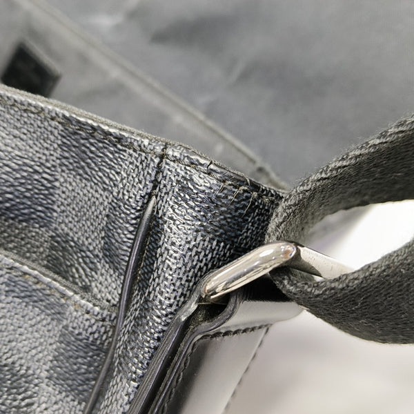 DISTRICT MM Damier Graphite Coated Canvas Gray