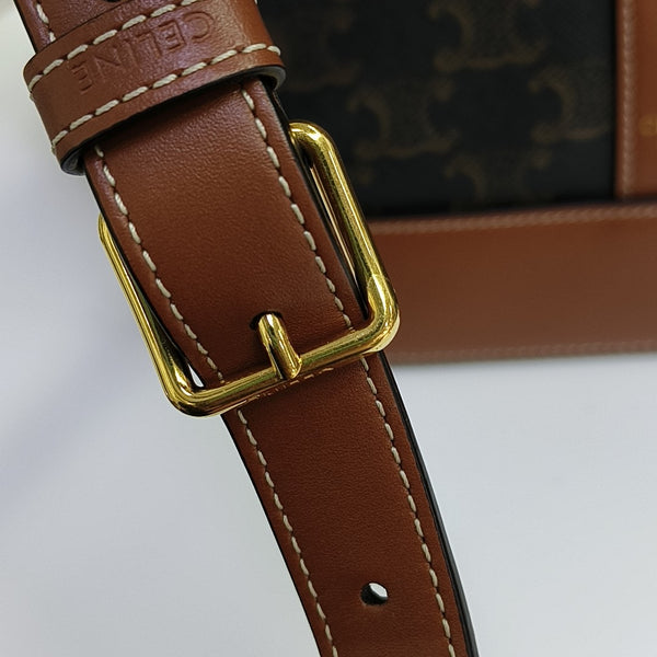 TRIOMPHE CANVAS Medium Coated Canvas Brown