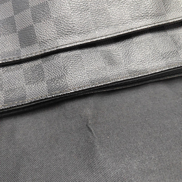 DISTRICT MM Damier Graphite Coated Canvas Gray