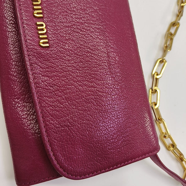 Calfskin Shoulder Bag Red
